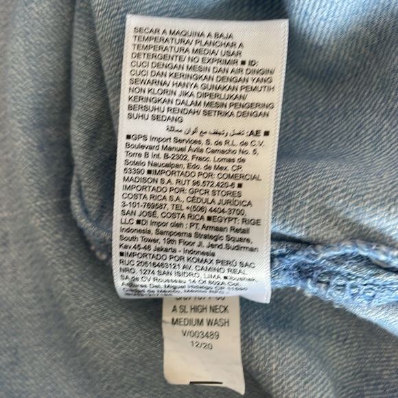 Old Navy Jean ruffle sleeve tank shirt women’s size Small - Picture 9 of 12